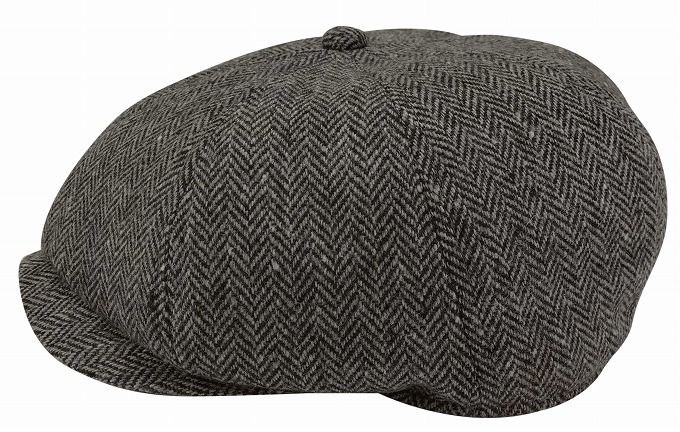 ウールヘリンボンの帽子の製作例１